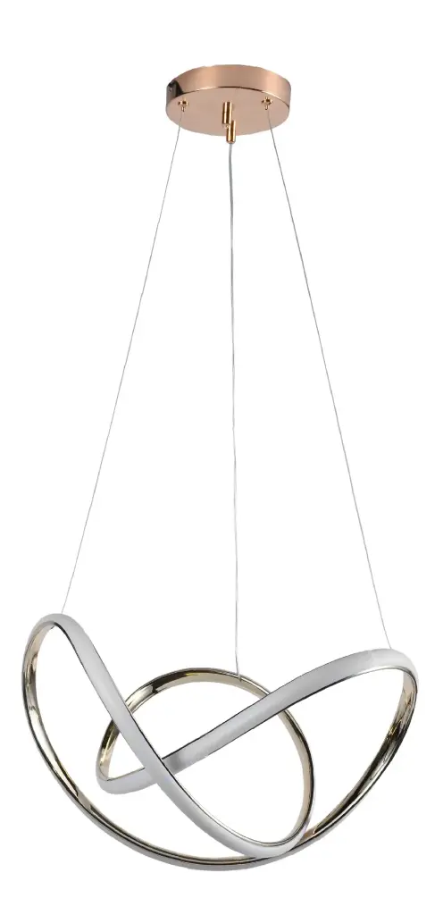 LAMPARA LED COLGANTE 50W CCT 110-240 V 45X20 CM SMART APP C/ CONTROL C/ DORADO REF. DI-173-GD-CCT-Z MARCA KASALIGHT