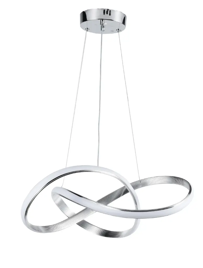 LAMPARA LED COLGANTE 48W CCT 110-240 V C/ CROMADO REF. DI-177-CH-CCT-Z MARCA KASALIGHT