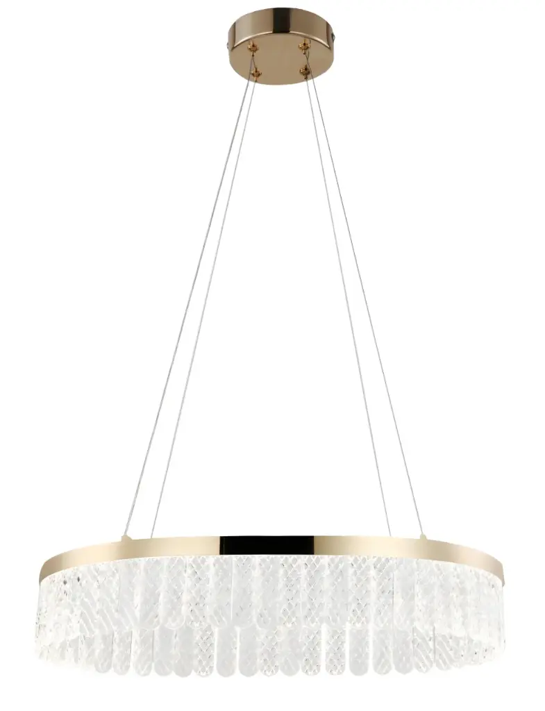 LAMPARA LED COLGANTE 33W 4000K 110-240 V C/ DORADO REF. DI-192-GD-40K-Z MARCA KASALIGHT