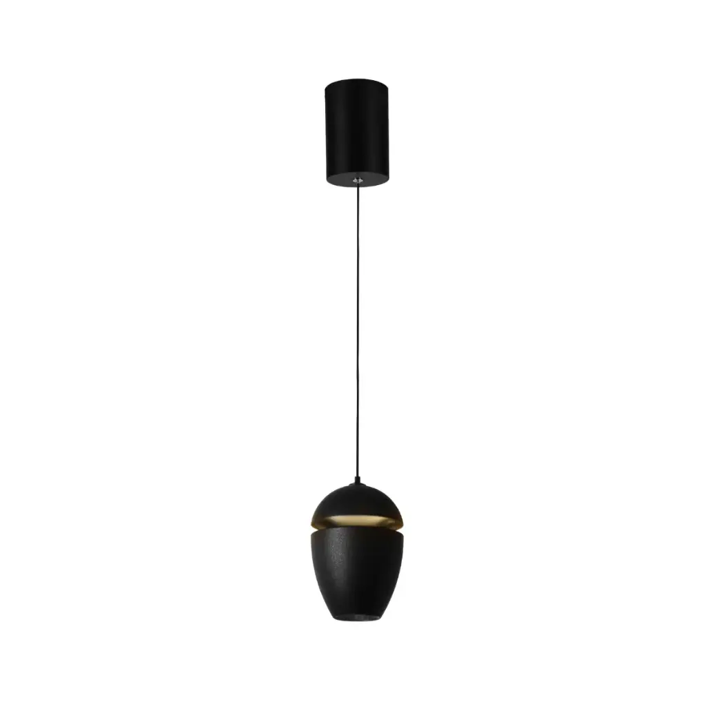 LAMPARA COLGANTE 12W 3000K 110-240 V 14X10 CM C/ NEGRO REF. DI-263-BK-30K-Z MARCA KASALIGHT / ARTIG LIGHT