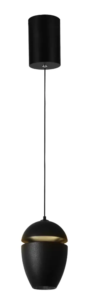 LAMPARA COLGANTE 12W 3000K 110-240 V 14X10 CM C/ NEGRO REF. DI-263-BK-30K-Z MARCA KASALIGHT