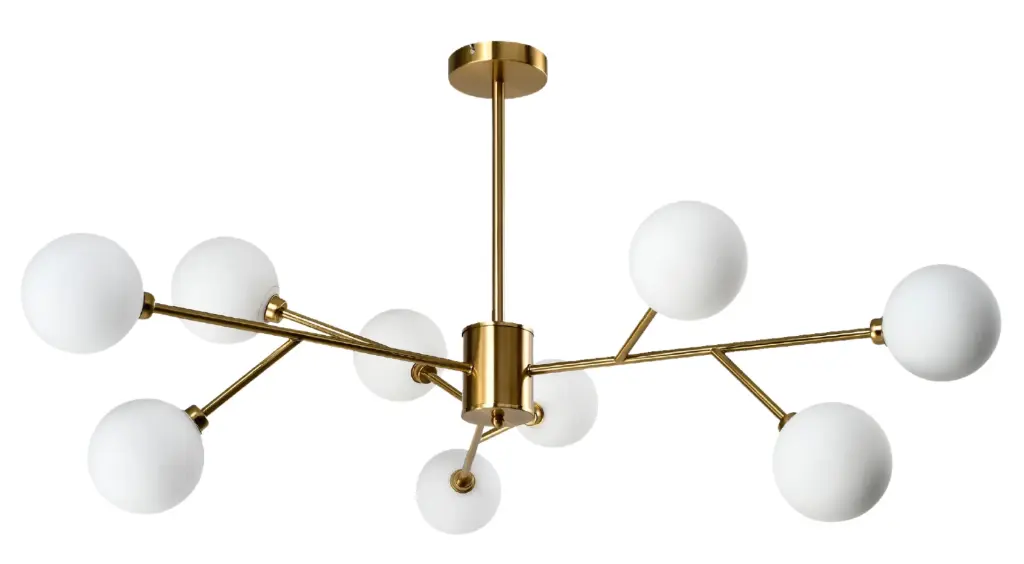 LAMPARA COLGANTE G9 9 LUCES 110-240 V 12.5X1.2X4.5 CM C/ DORADA REF. DI-340-GD-Z MARCA KASALIGHT