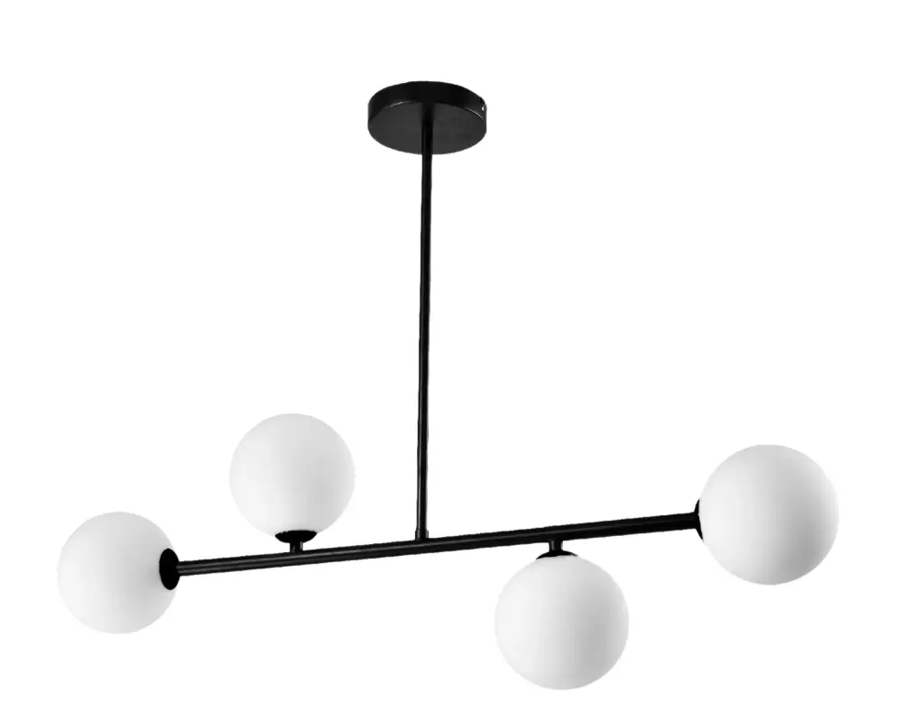 LAMPARA COLGANTE G9 4 LUCES 110-240 V 7.5X1.2X5.5 CM C/ NEGRO REF. DI-342-BK-Z MARCA KASALIGHT