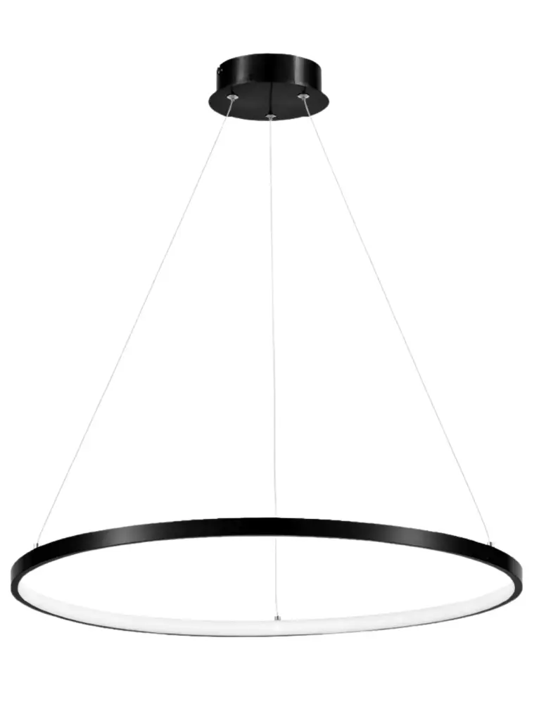 LAMPARA LED COLGANTE 57 W 3000K 110-240 V 100CM C/ NEGRO REF. DI-376-BK-30K-Z MARCA KASALIGHT