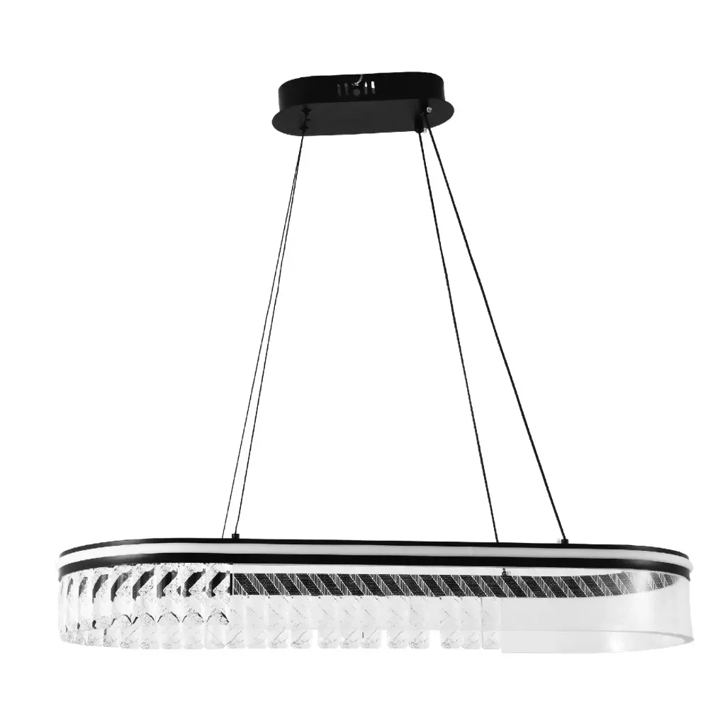 LAMPARA LED COLGANTE 85W 3CCT 110-240V 80X30 CM C/CONTROL APP BLUETTOTH C/ DORADO REF. DI-538-BK-CCT-Z MARCA KASALIGHT