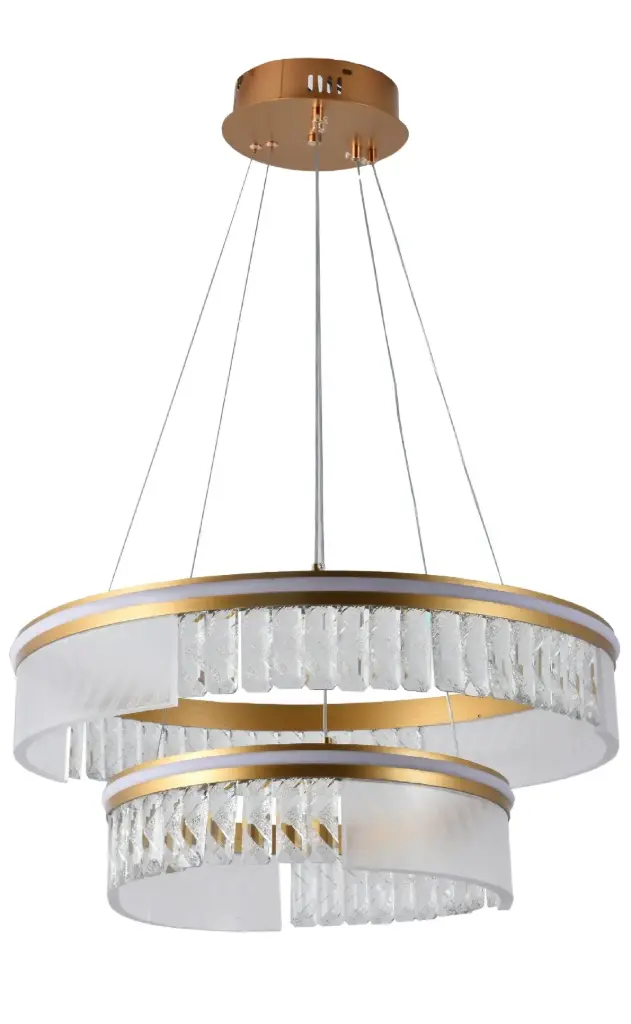 LAMPARA LED COLGANTE 125W 3CCT 110-240V C/ DORADO REF. DI-539-GD-CCT-Z MARCA KASALIGHT