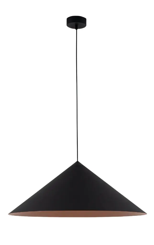 LAMPARA LED COLGANTE 3000K 85-265V 80X19 CM C/ NEGRO-DORADO REF. DI-555-BK-30K-Z MARCA KASALIGHT