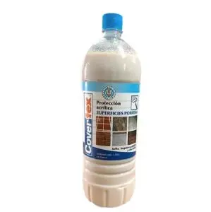 PROTECCION ACRILICA COVERTEX SUPERFICIES POROSAS 1 LITRO SELLA / IMPERMEABILIZA / DA BRILLO (TABLILLA,LADRILLO,PIEDRA,MADERA,CEMENTO) COD. 880013 REF. T8001 MARCA LIMPOTEX