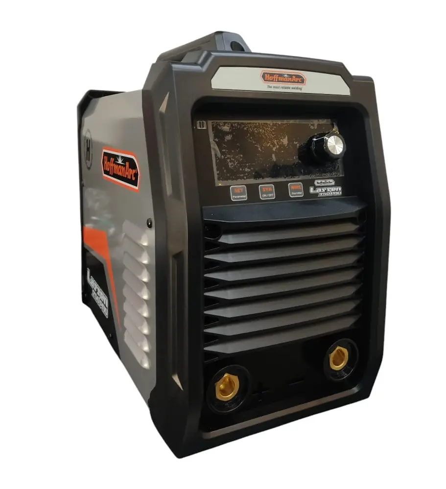 MAQUINA DE SOLDAR INVERTE LASSEN PRO 250 A MONOFASICO AC EN 220V 50HZ C/ PINZA Y PORTA ELEC. REF. 401-102 / 712049 MARCA HOFFMAN ARC