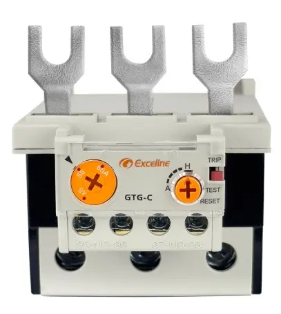 RELE TERMICO 54 A - 75 A 3 POLOS P/CONTACTORES C C/CORRIENTE AJUST. REF. GTG-C0750 / 222896 MARCA EXCELINE