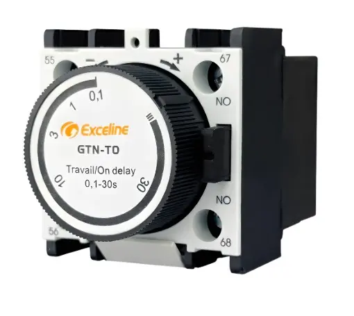 TEMPORIZADOR 0.1 - 30 SEG. 1NA - 1NC RETRASO APAGADO (OFF DELAY) REF. GTN-TD / 223220 MARCA EXCELINE