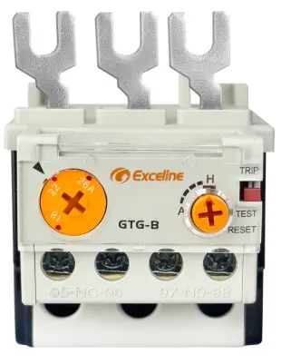 RELE TERMICO 24 A - 36 A 3 POLOS P/CONTACTORES FRAME B C/CORRIENTE AJUST. REF. GTG-B0360 / 222841 MARCA EXCELINE