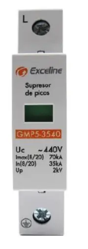 SUPRESOR DE PICOS 280 V CORRIENTE MAX. 70 kA Up 1.5 kV REF. GMP5-3520 MARCA EXCELINE