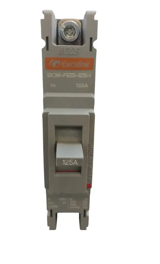 BREAKER TERMOMAGNETICO 1 X 125 AMP CAJA MOLDEADA FIJO REF. GCM-F125-125-1 MARCA EXCELINE