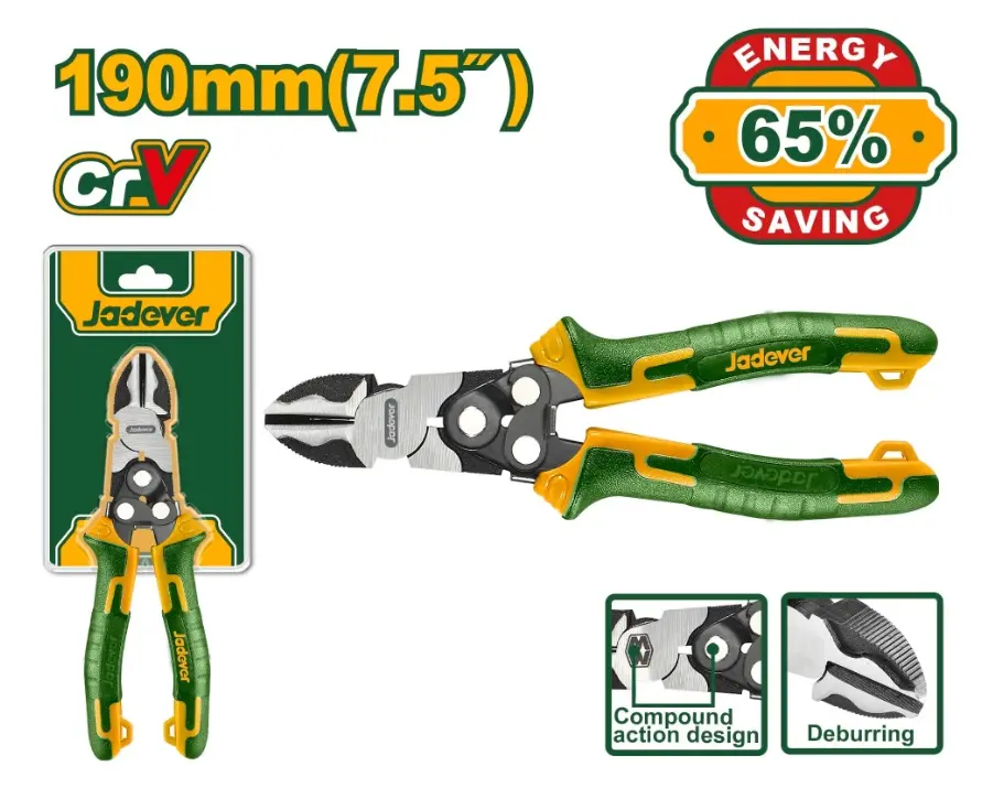 ALICATE CORTE DIAGONAL 7.5" X 190 MM REF.  JDPL3768 MARCA JADEVER