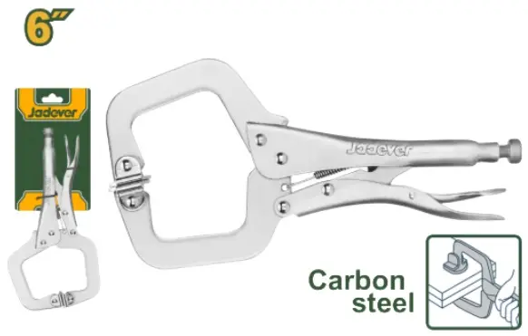 ALICATE DE PRESION T/C MORDAZA AUTOJUSTABLE 6" REF. JDLP4106 MARCA JADEVER