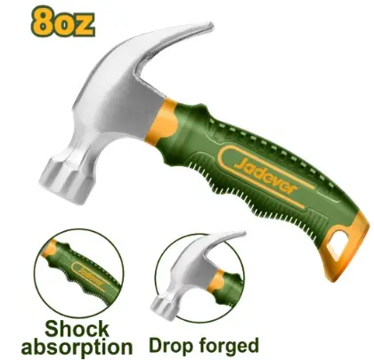 MARTILLO CARPINTERO DE ACERO C/ FORRO GOMA 8 OZ MAGNGETICO MINI REF. JDHM33D8 MARCA JADEVER