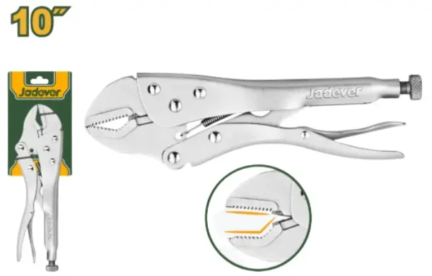 ALICATE DE PRESION 10" MANDIBULA CURVA REF. JDLP9C10 MARCA JADEVER