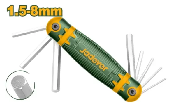 JUEGO DE LLAVES ALLEN 8 PZAS 1,5 - 8MM REF. JDHK1281 MARCA JADEVER 