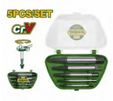 JUEGO DE EXTRACTOR DE TORNILLOS 5 PZAS REF. JCQ13B01 MARCA JADEVER