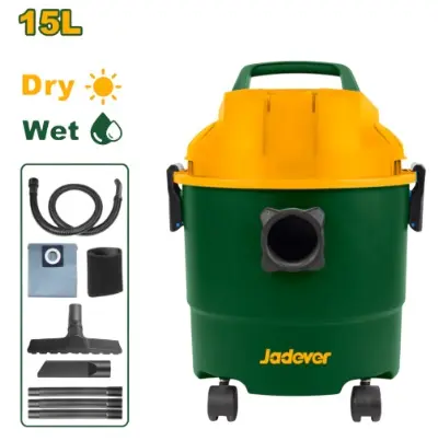 ASPIRADORA DOMESTICA HUMEDO - SECO 15 LTS 1100W 110-120 V REF. UJDVR1A15 MARCA JADEVER