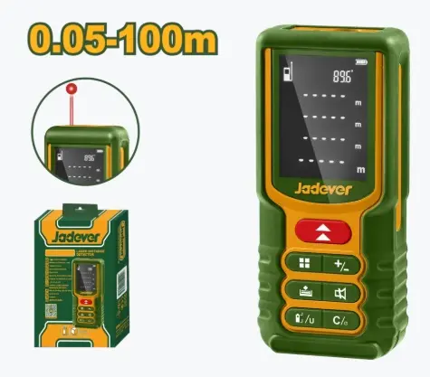 MEDIDOR / METRO LASER DE 100 MTS ( USA BATERIA AA) MOD. JDDL1520 MARCA JADEVER