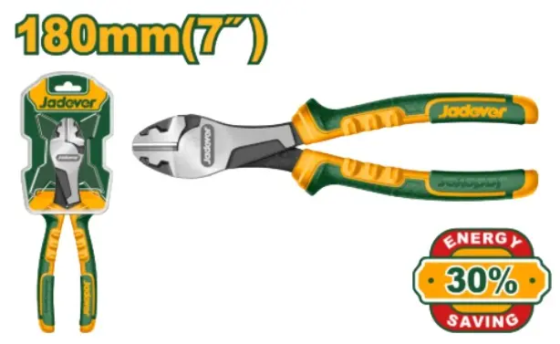 ALICATE CORTE DIAGONAL 180 MM 7" MANGO ERGONOMICO REF. JDPL7717 MARCA JADEVER