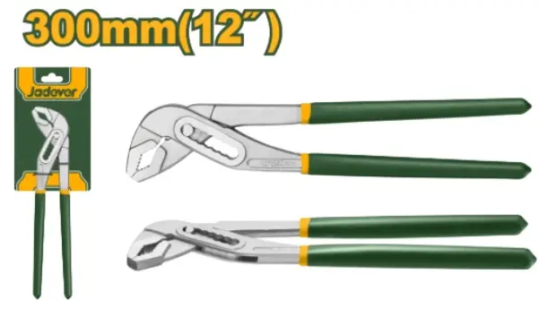 ALICATE PARA BOMBAS DE AGUA /  AYUDANTE PLOMERO 12" 300 MM APERTURA MAX 50 MM REF. JDPL6912 MARCA JADEVER
