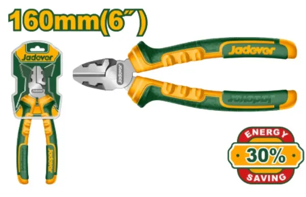 ALICATE CORTE DIAGONAL 160 MM 6" MANGO ERGONOMICO REF. JDPL3716 MARCA JADEVER