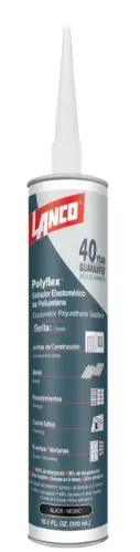 ADHESIVO / SELLADOR DE CONSTRUCION POLIURETANO 300ML NEGRO REF. CC347-18 / 347189 MARCA LANCO