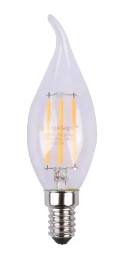 BOMBILLO LED VINTAGE T/VELA 4W E14 DIMERIZABLE REF. AL-DC37L-4W-DM / 12541 MARCA ANGEL LIGHT