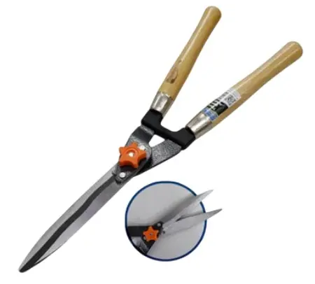 TIJERA PARA PODAR DE 20" 50MM HOJA ONDULADA M/MADERA C/PERILLA AJUSTABLE REF. 301270 MARCA BRUFER