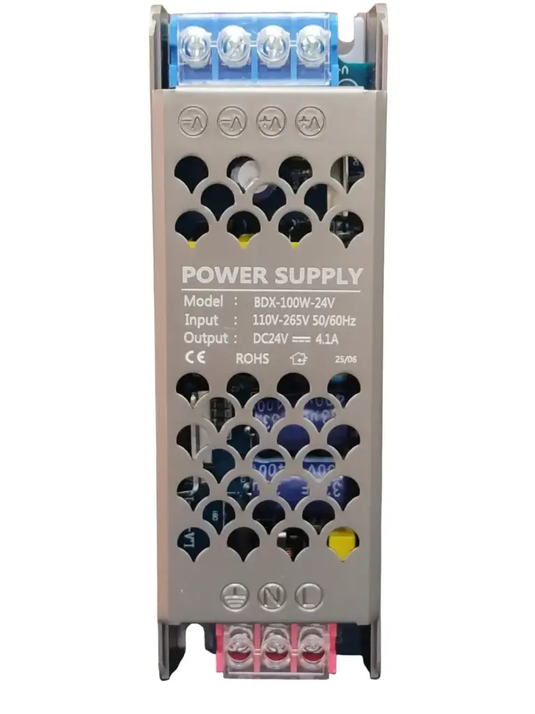 TRANSFORMADOR/ DRIVER DE ENERGIA / FUENTE DE PODER 24V 100W ULTRA THIN BDX-100W-24V REF. LUM-1734 LUMIND