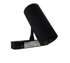 LAMPARA LED INTEGRADA TIPO BALA 12W 3000K 48V P/RIEL MAGNETICO NEGRO REF LUM-1414 LUMIND 
