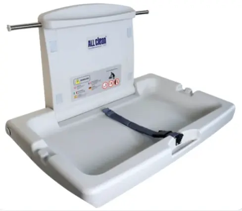 CAMBIADOR DE PAÑALES EN POLIETILENO 86X58X49CM C/ BLANCO REF. NJ-MDF-100 MARCA ALL CLEAN