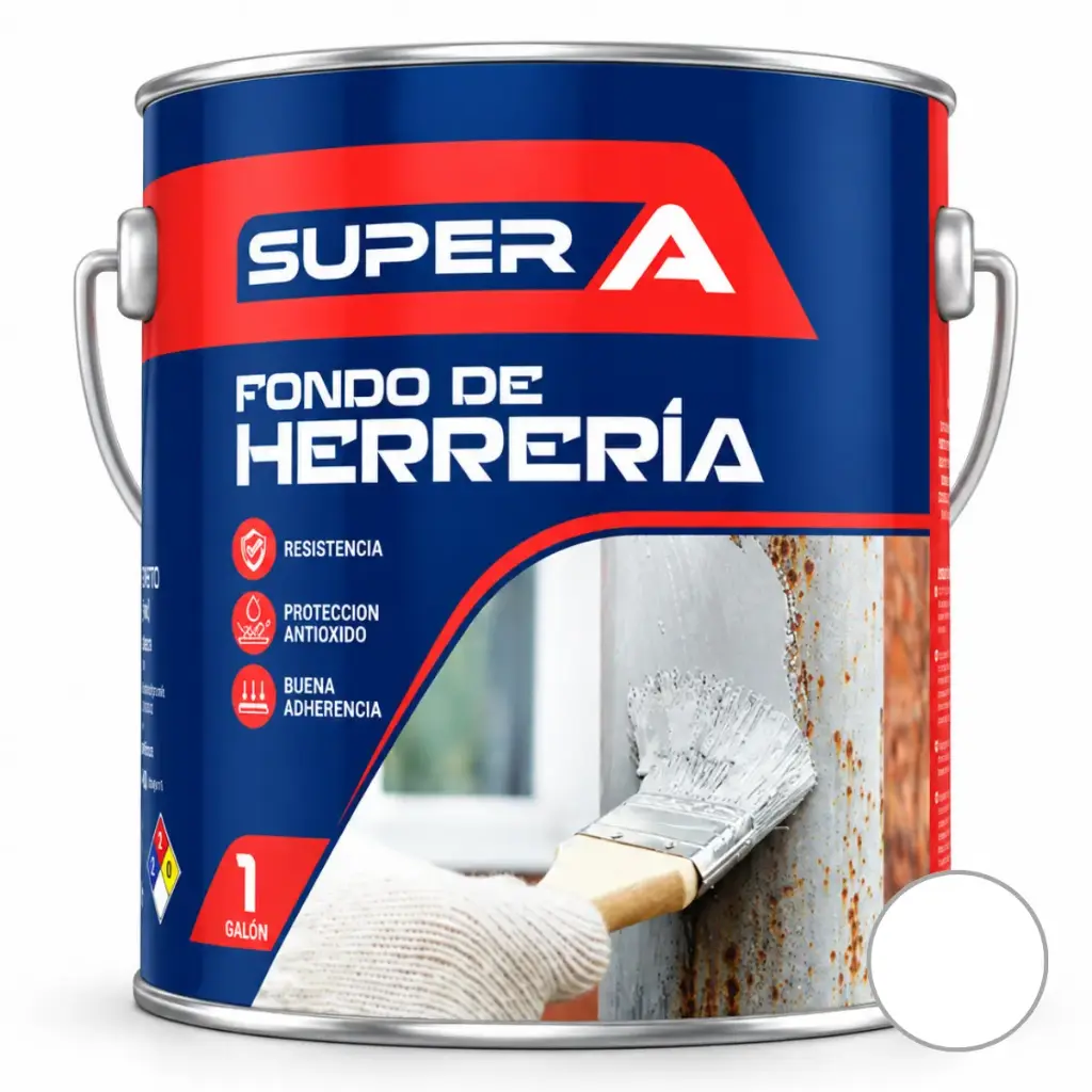 FONDO DE HERRERIA 1/4 GL COLOR BLANCO REF. 800100102006 MARCA SUPER A