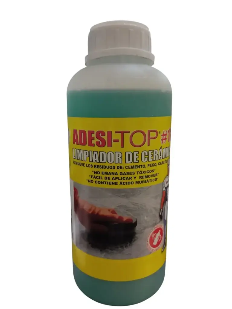LIMPIADOR DE CERAMICA Y PORCELANATO #12 1 LITRO REF. ADT09 / 500674 MARCA ADESI-TOP