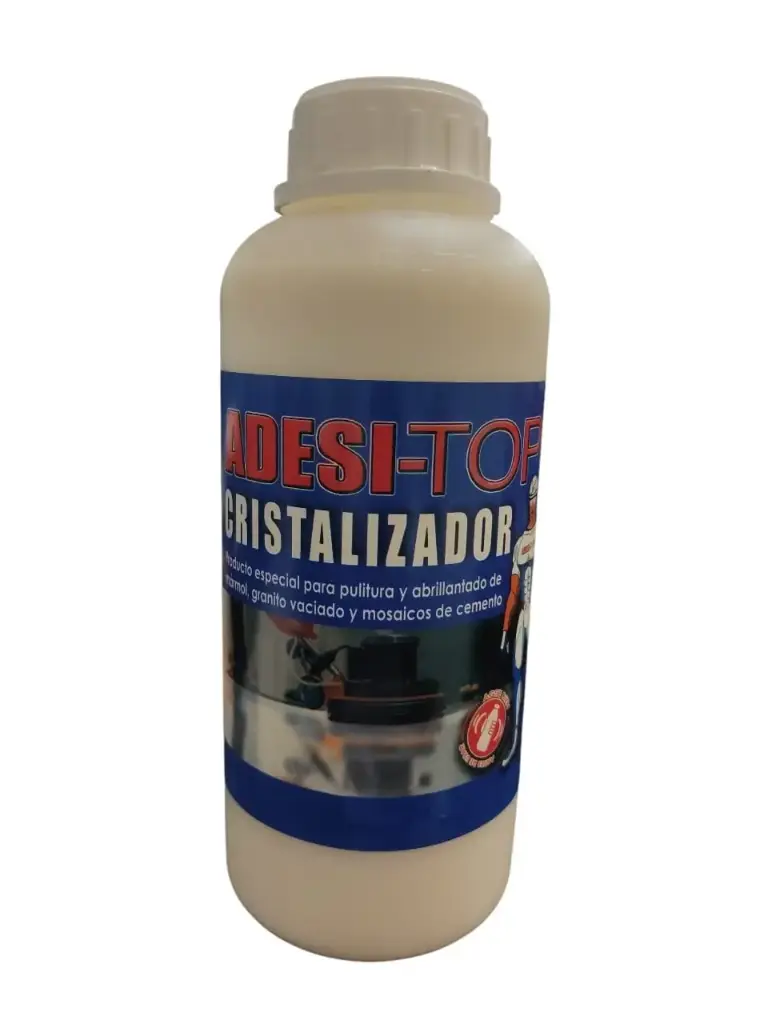 CRISTALIZADOR COLOR BLANCO 1 LITRO PARA MARMOL, GRANITO Y CEMENTO REF. ADT34 / 501008 MARCA ADESI-TOP