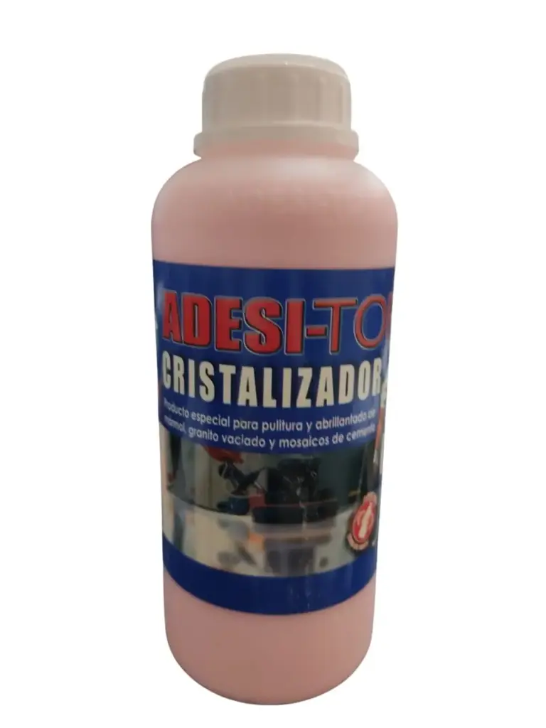 CRISTALIZADOR COLOR ROSADO 01 LITRO PARA MARMOL, GRANITO Y CEMENTO REF. ADT32 / 501008 MARCA ADESI-TOP