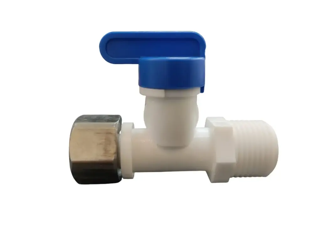 LLAVE / VALVULA DE BOLA 1/2"X1/2"X3/8" UNION RAPIDA OSMOSIS INVERSA REF. OPW-VF381212QT MARCA OASIS