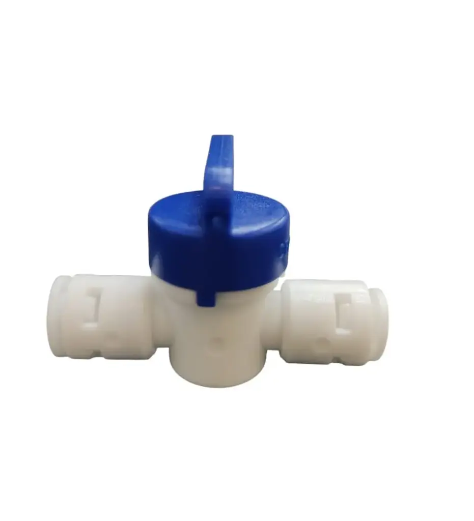 LLAVE / VALVULA DE BOLA 1/4"X1/4" UNION RAPIDA OSMOSIS INVERSA REF. OPW-HV14 MARCA OASIS