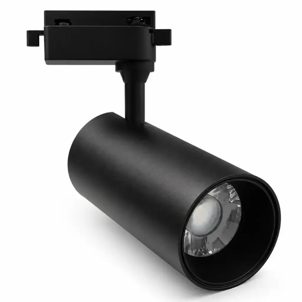 LAMPARA LED INTEGRADA T/ BALA 20W CCT 100-240V 1400LM 68X130MM C/NEGRO P/RIEL TRACK LIGHT REF. 2096-CCT-20W / LUM15001 / 008576 MARCA HEA LIGHT