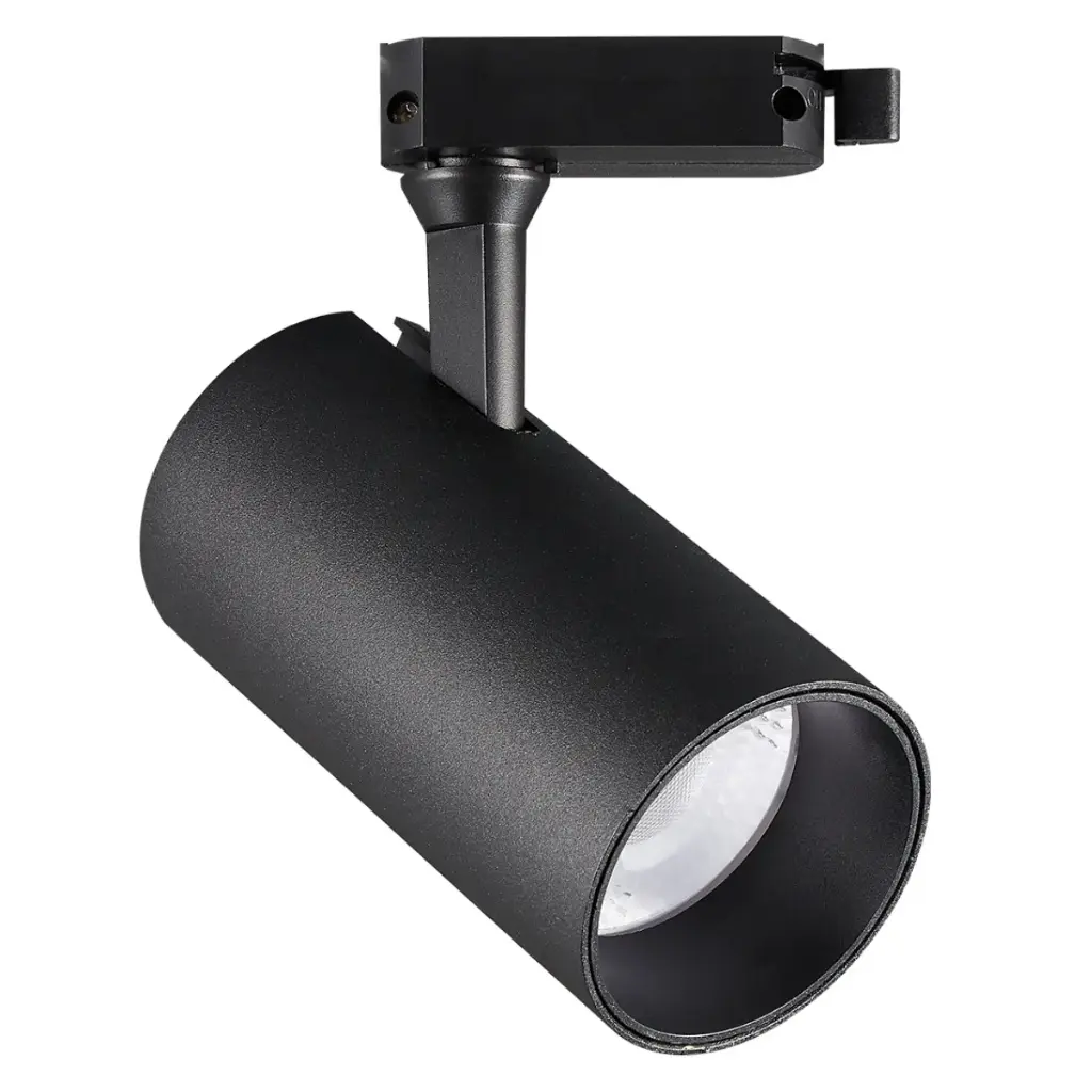 LAMPARA LED INTEGRADA T/ BALA 20W CCT 100-240V 1400LM 68X130MM C/NEGRO P/RIEL TRACK LIGHT REF. 2096-CCT-20W / LUM15001 / 008576 MARCA HEA LIGHT