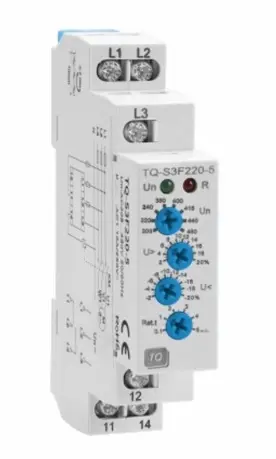 SUPERVISOR TRIFASICO MULTIVOLTAJE REGULABLE 2% A 20% V REFTQ-S3F220-5 / 37000130 MARCA TOTAL QUALITY