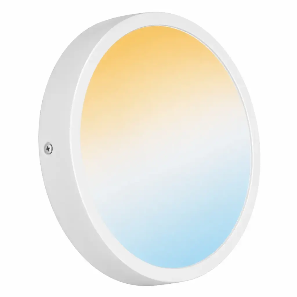 PANEL LED SUPERFICIAL REDONDO 8" 22 W 3 TONOS 2200LM (100 - 305 V) REF.822SHL3T LUCERNA
