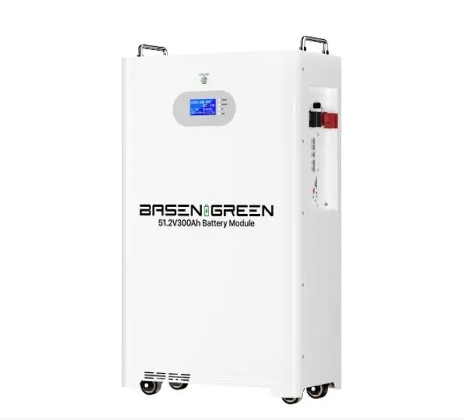 BATERIA DE LITIO PARA SISTEMA DE RESPALDO / ESTACION DE CARGA CON RUEDAS 51.2V 300AH 15KwH REF. BP51V300AH MARCA BASENGREEN