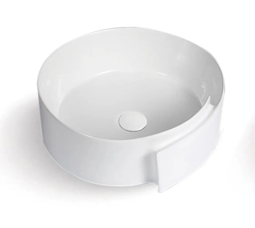 LAVAMANOS REDONDO DE SOBREPONER 43 X 17 CM COLOR BLANCO REF. LAV-1105 MARCA UNIQUE