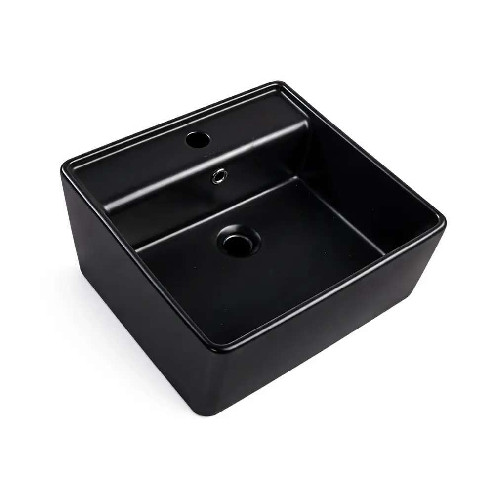 LAVAMANOS CUADRADO AEREO / COLGAR 40 X 40 X 12.50 CM COLOR NEGRO REF. LAV-2012B MARCA UNIQUE
