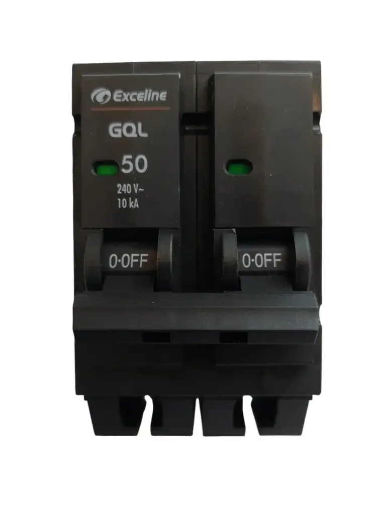 BREAKER PARA EMPOTRAR 2 X 50 A REF. GQL-50A-2 / 222315 MARCA EXCELINE
