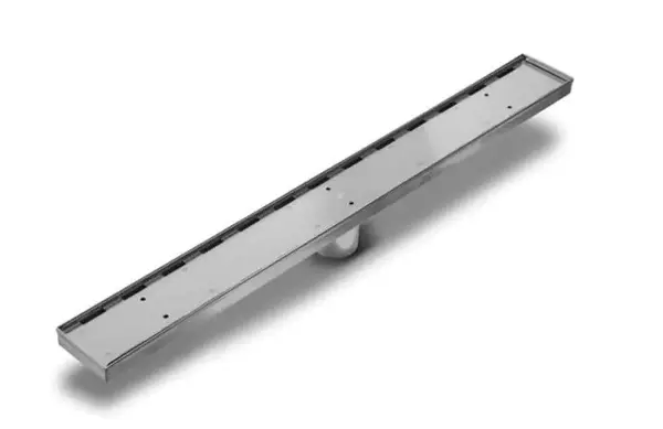 REJILLA RECTANGULAR / DESAGUE LINEAL 34" X 3" P/ INSERTO BALDOSA C/ SATINADO REF. REJ-532 UNIQUE 